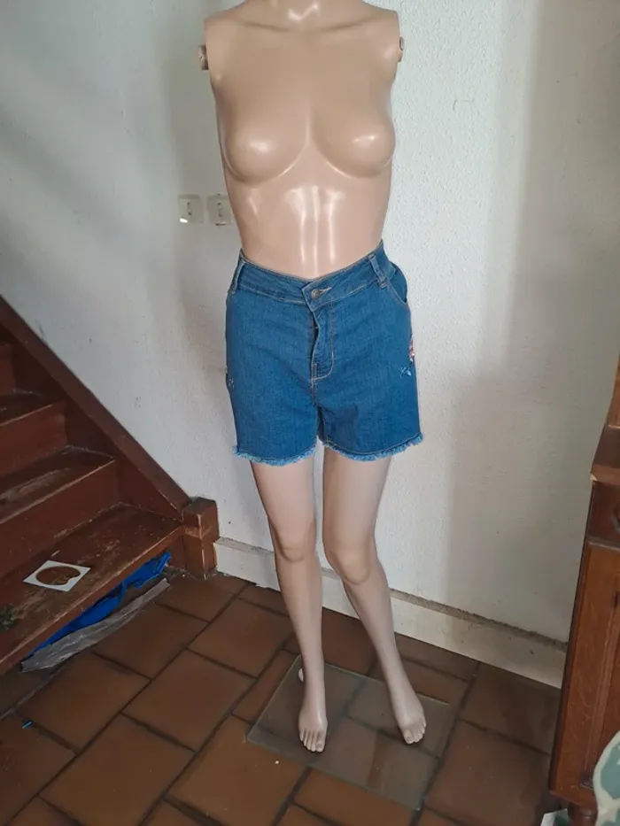 Short en jean 46 femme
