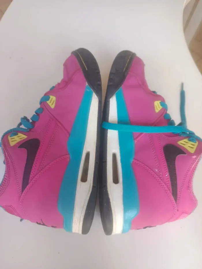 💓basket femme Nike air flight limité rose et bleu pointure 38 rare couleur fashy sport - photo numéro 10