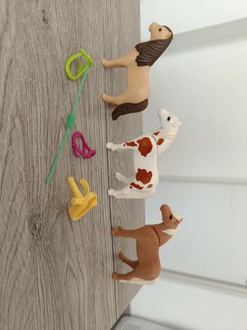 3 poulains playmobil cheval horses