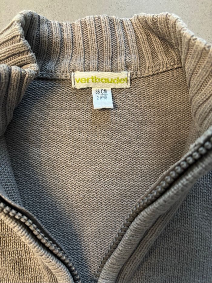 Pull zippé ou gilet vertbaudet - photo numéro 2