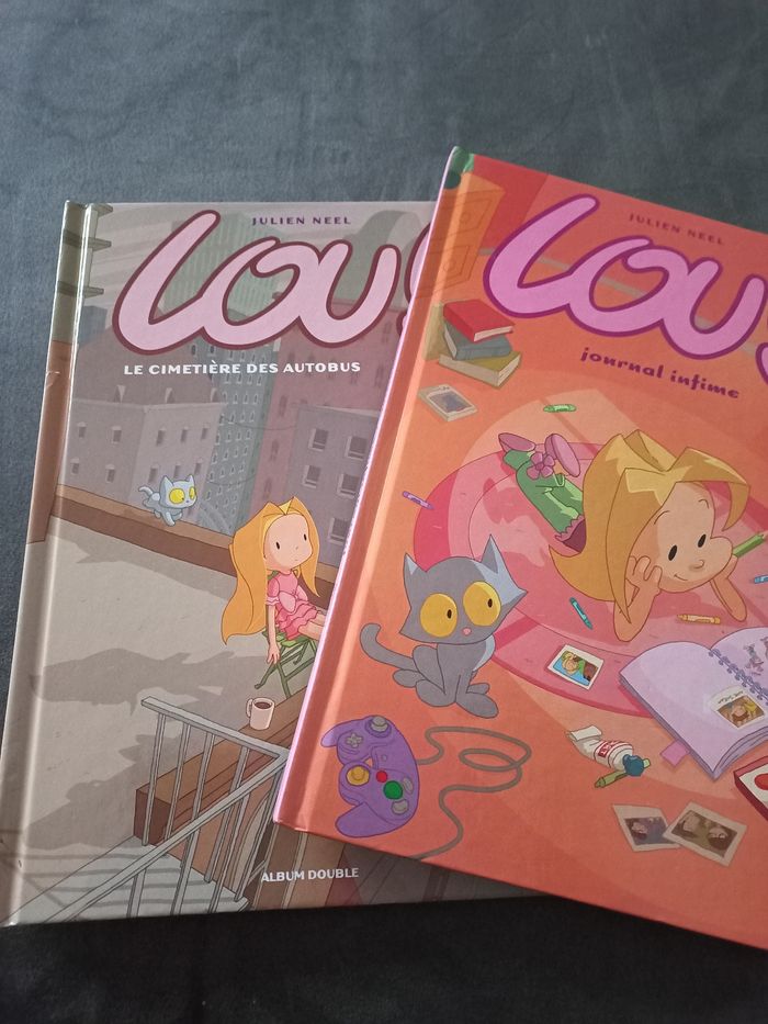 Lot 2 albums double bd lou tome 1 2 3 4 - photo numéro 4