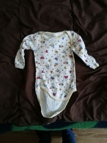 Bodies garçon blanc grandes manches