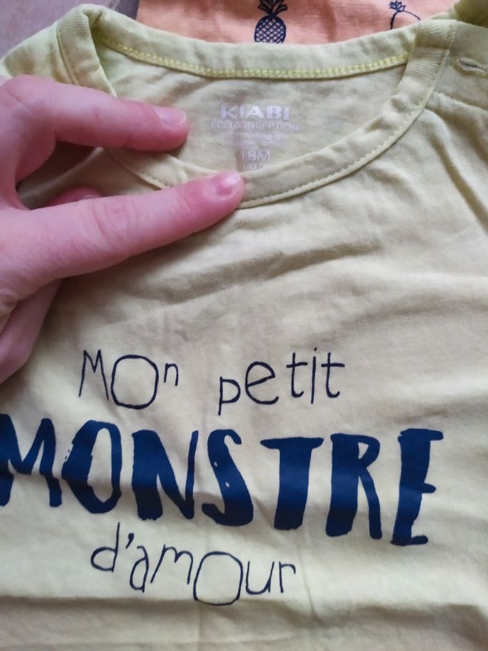 Tshirt orange et jaune - photo numéro 2