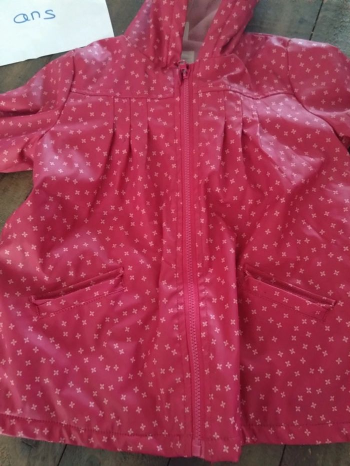 Parka ciré 3 ans rose bébé fille - photo numéro 2
