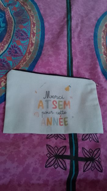 Pochette, trousse Merci ATSEM pour cette année 