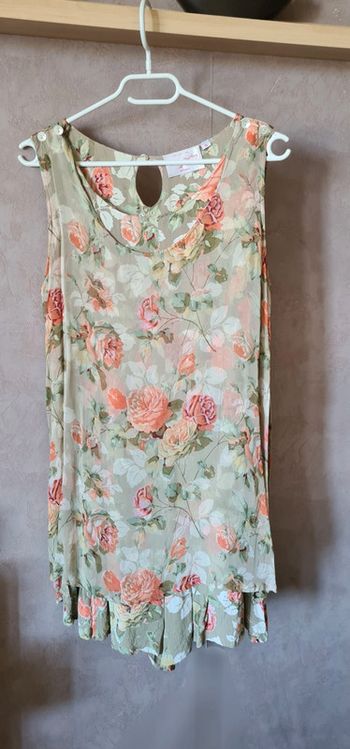 Robe à fleurs combishort Renée Derhy