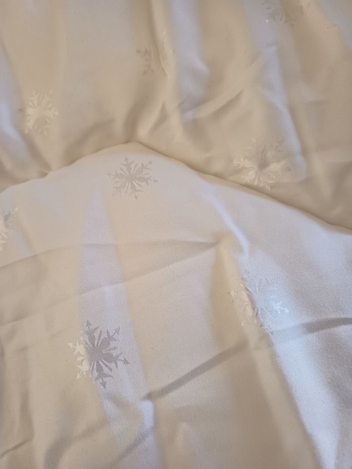 Couette édredon bébé flocons de neige 90x150 - photo numéro 2
