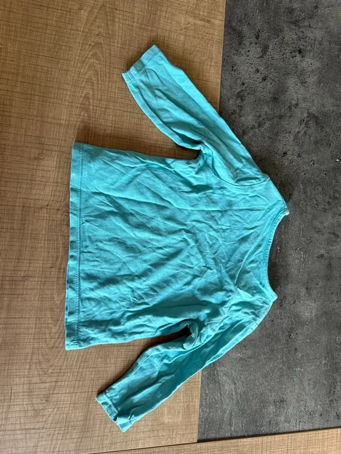 T-shirt manches longues bébé fille ou bébé garçon, 9 mois - photo numéro 3