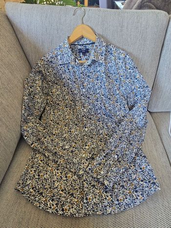 Chemise homme morifs floreaux