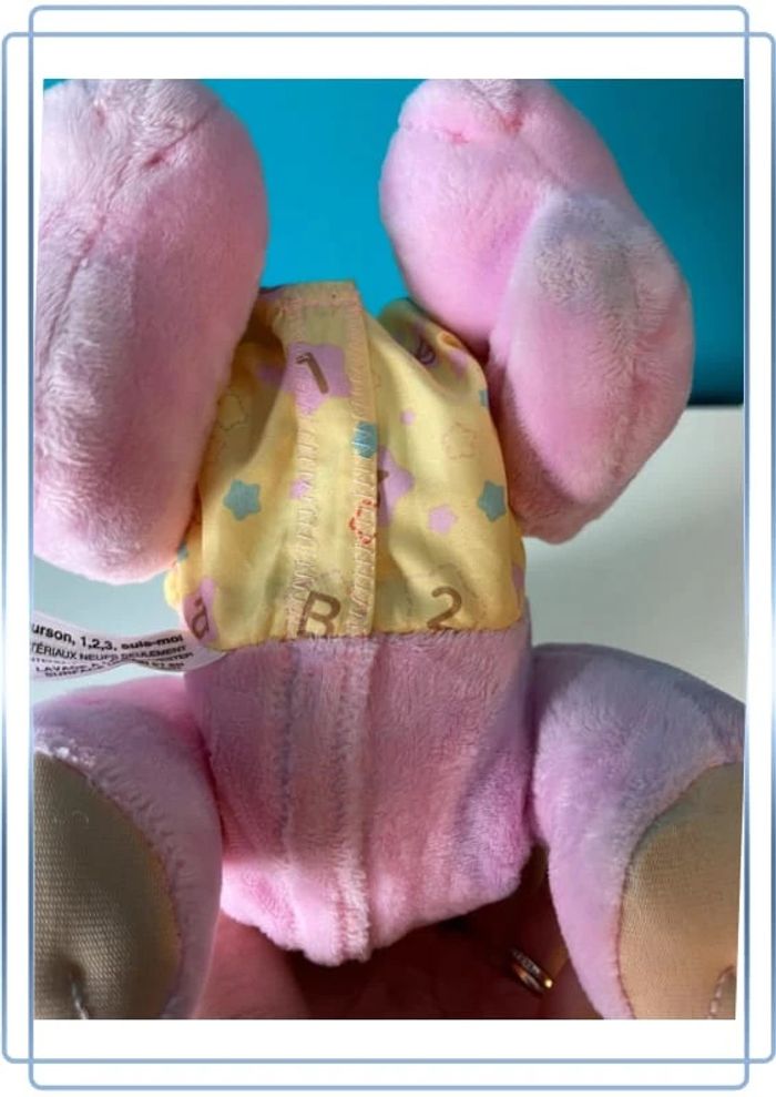Peluche interactive vtech ourson 1.2.3 suis moi version rose - photo numéro 3