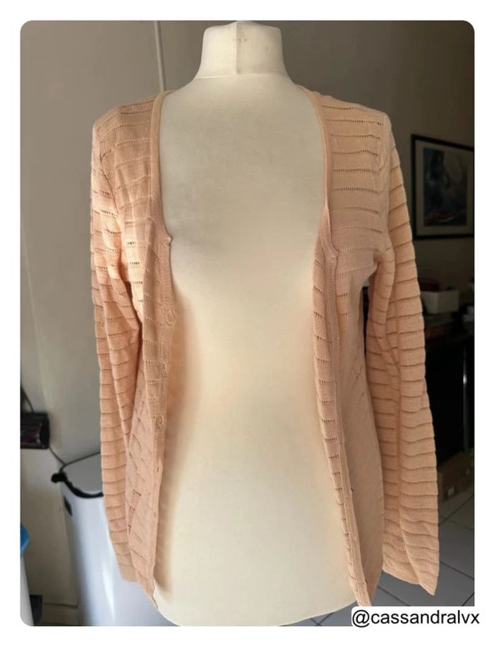 Gilet rose poudrée en lin - Marie Sixtine