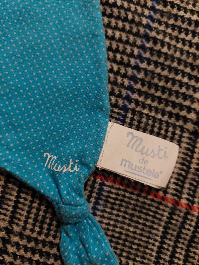 #06 Musti de mustela - doudou oursob bleu à pois - photo numéro 3