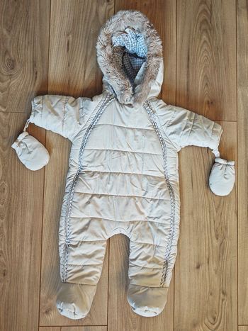 Mon premier manteau / combi pilote Blanche / écru JACADI 3 mois  / 60 cm