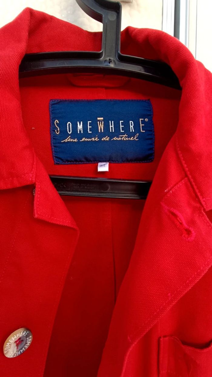 Parka rouge Somewhere - neuf - taille M/L - photo numéro 3