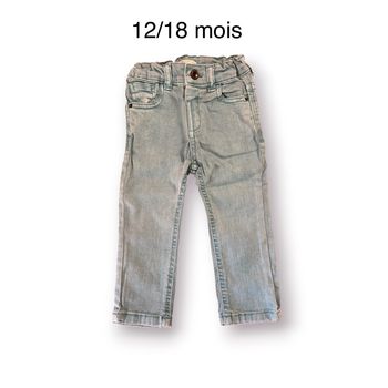 Mango Pantalon turquoise Taille 12/18 mois