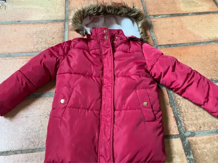 Manteau rouge chaud Monoprix 6 ans - photo numéro 2