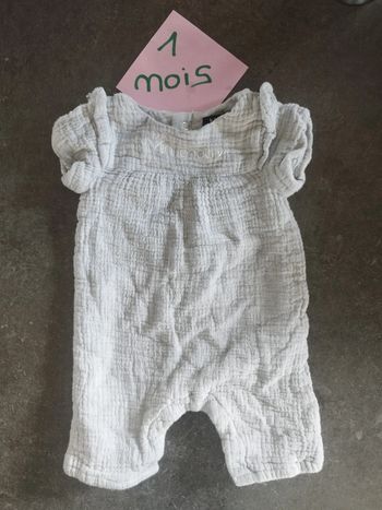 Combinaison été "mini choux" 1 mois