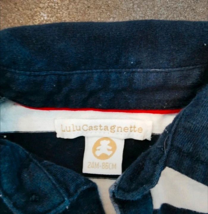 T-shirt polo à manches longues bébé garçon 2 ans Lulu Castagnette - photo numéro 3