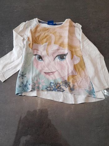 Tee-shirt Disney Reine des neiges manches longues 4 ans
