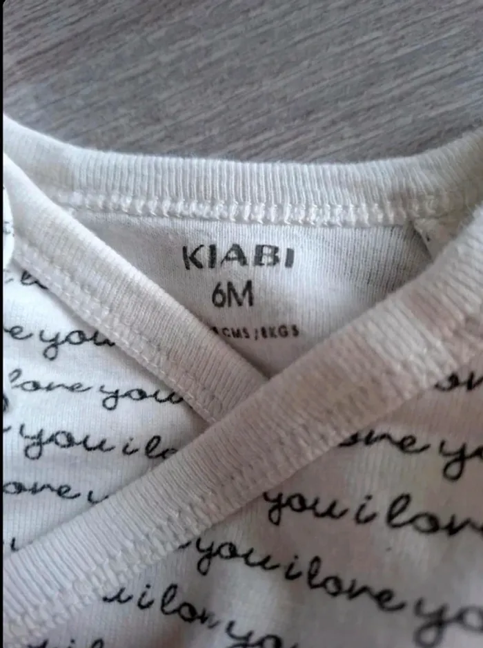 Bodies mixte manche longue lot de 3 taille 6 mois - photo numéro 5