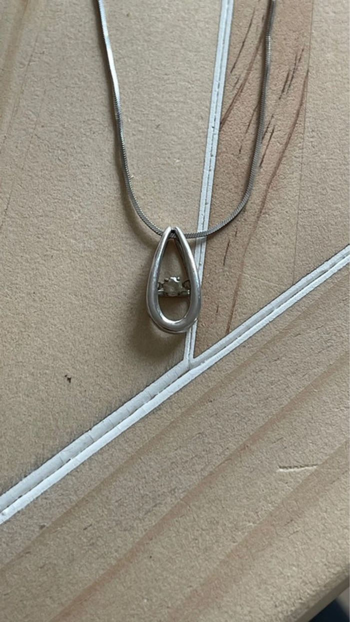 Collier en argent 925 avec pendentif - photo numéro 2
