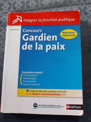 Livre Concours Gardien de la Paix