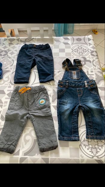 Lot pantalons salopette 6mois