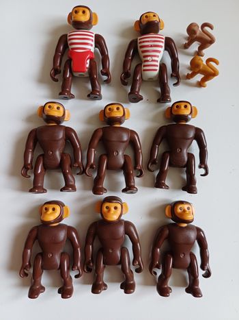 Lot de figurines playmobil les singes
