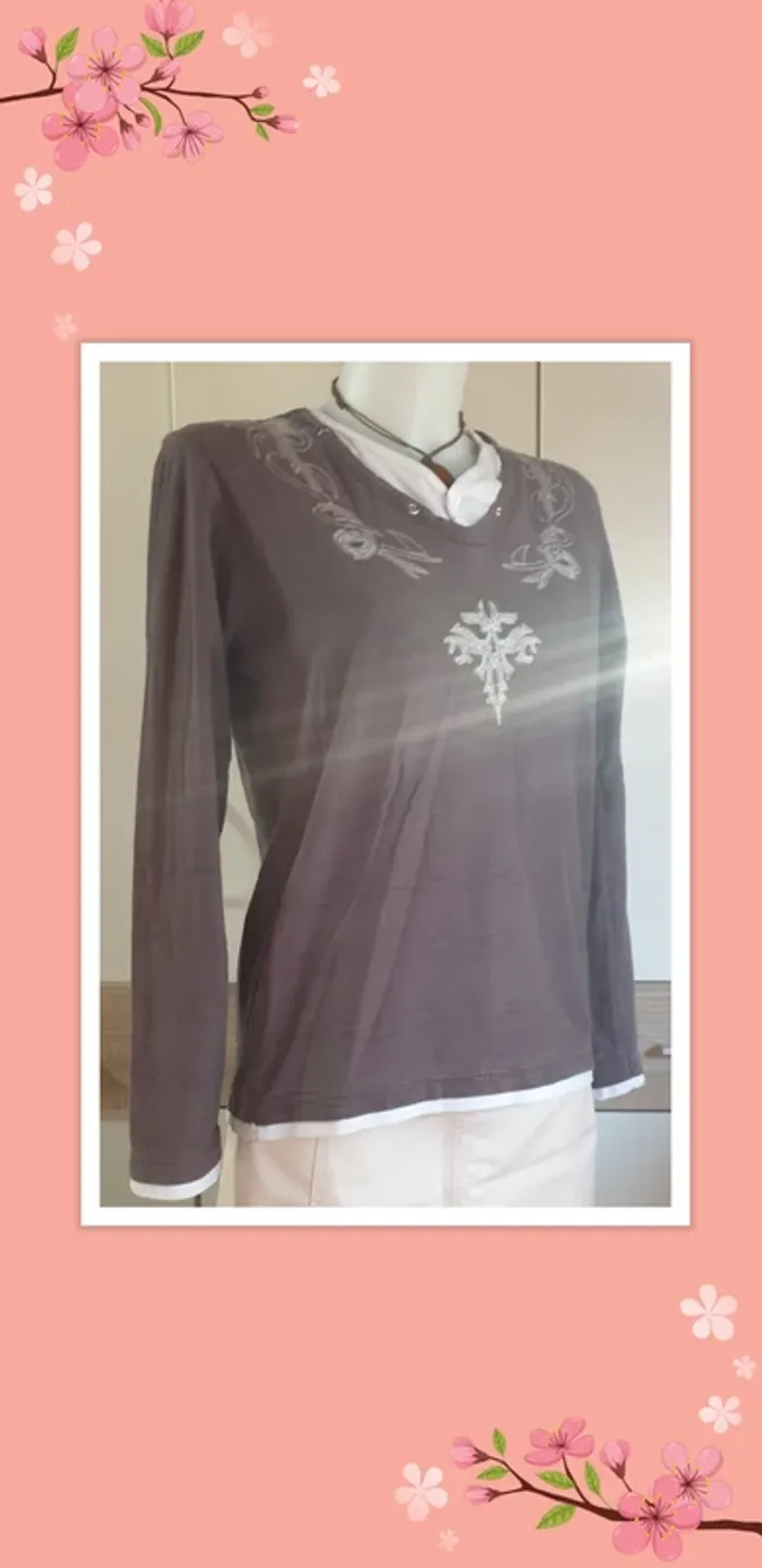 🤎 T-shirt manches longues marron🤎
