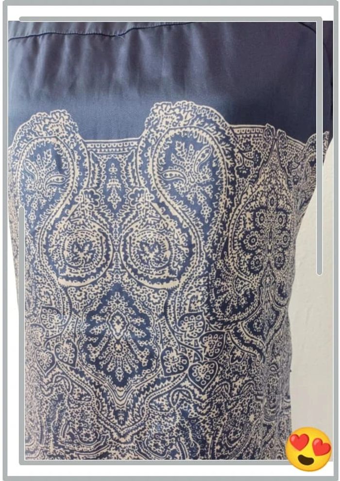 Robe Promod satiné bleu M 38/40 - photo numéro 3