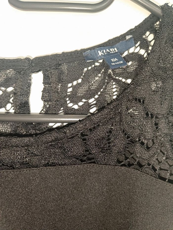 Robe noire à dentelle🖤Kiabi 12 ans - photo numéro 2