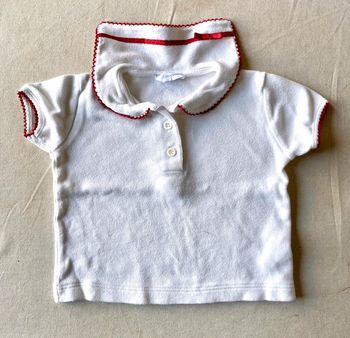 Polo col marin rouge Jacadi 12 mois