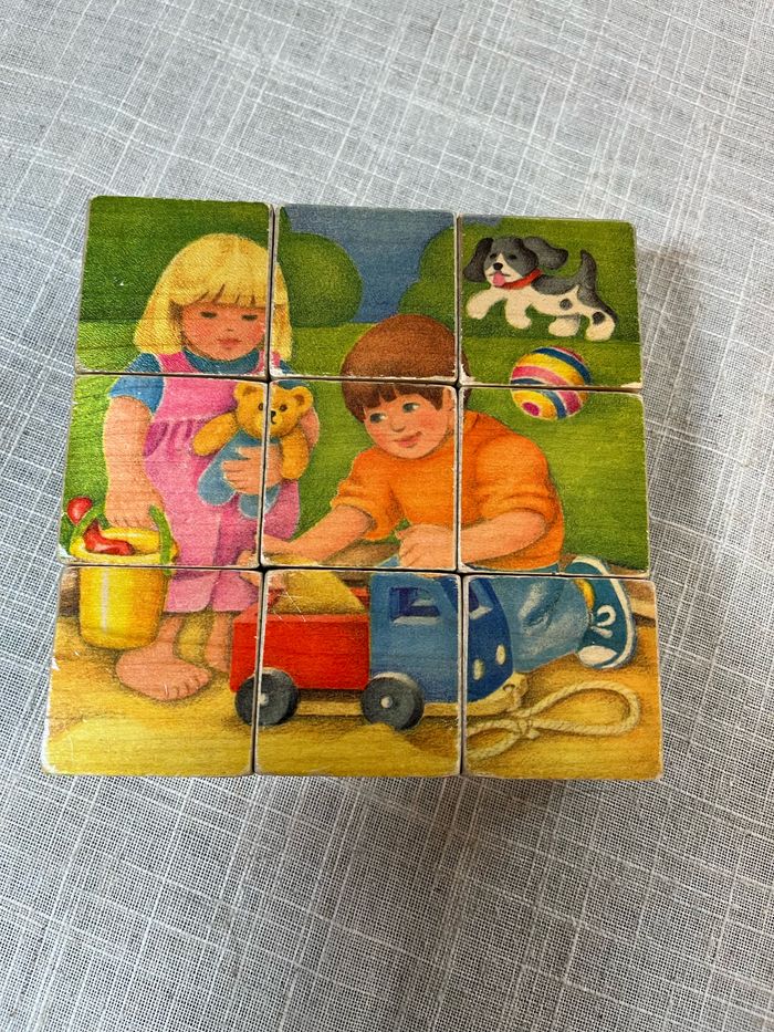 Cubes en bois vintage - photo numéro 7