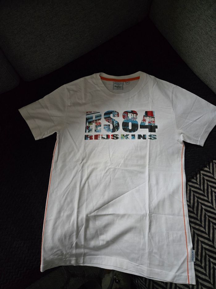 Tee shirt ado 16 ans  Redskins blanc neuf - photo numéro 2