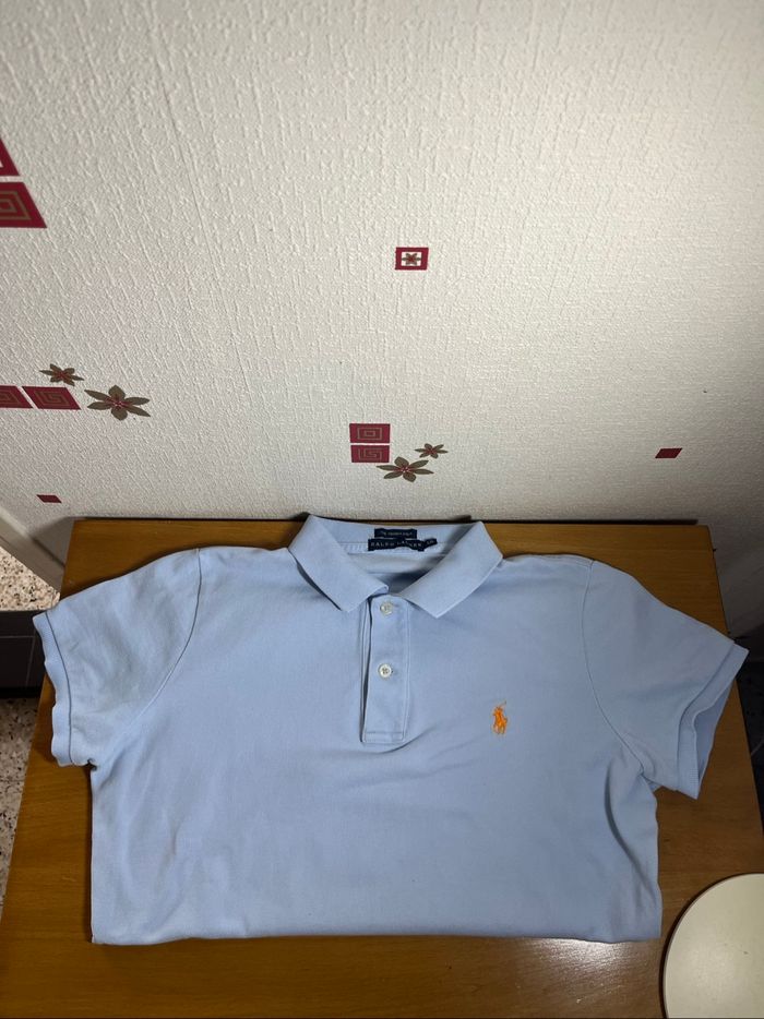 Polo Ralph Lauren Bleu Clair Taille L Femme - photo numéro 2