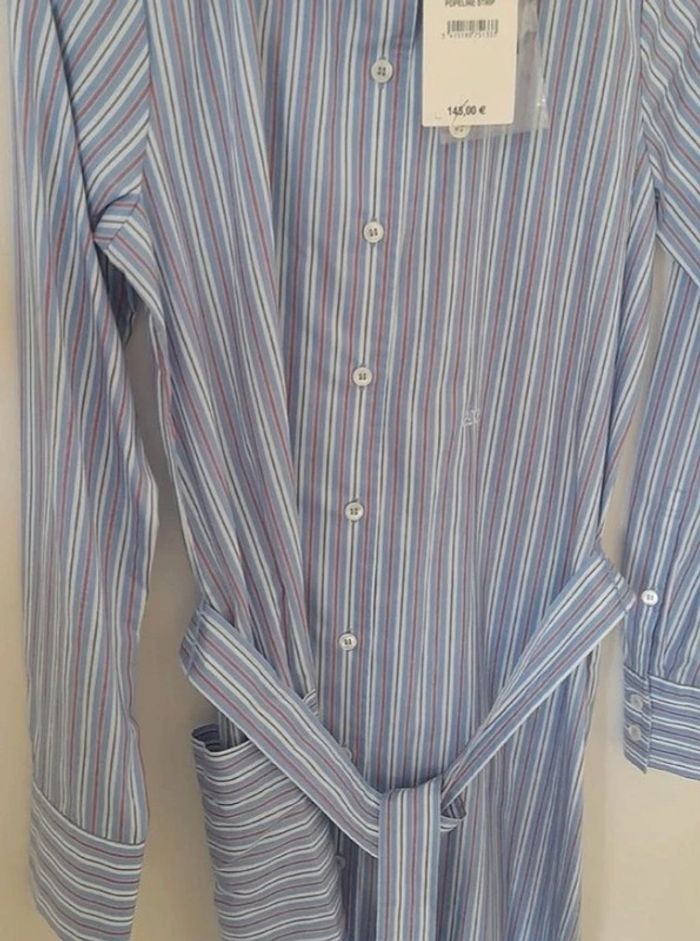 Robe chemise avec rayures casual chic taille 34/36 - photo numéro 3