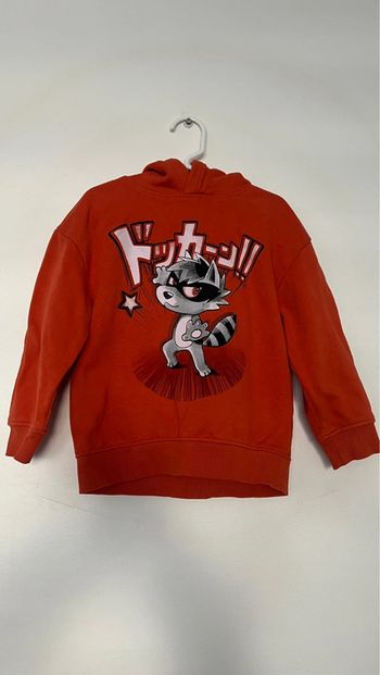 Sweat-shirt à capuche C&A en parfait état taille 5 ans 85% coton