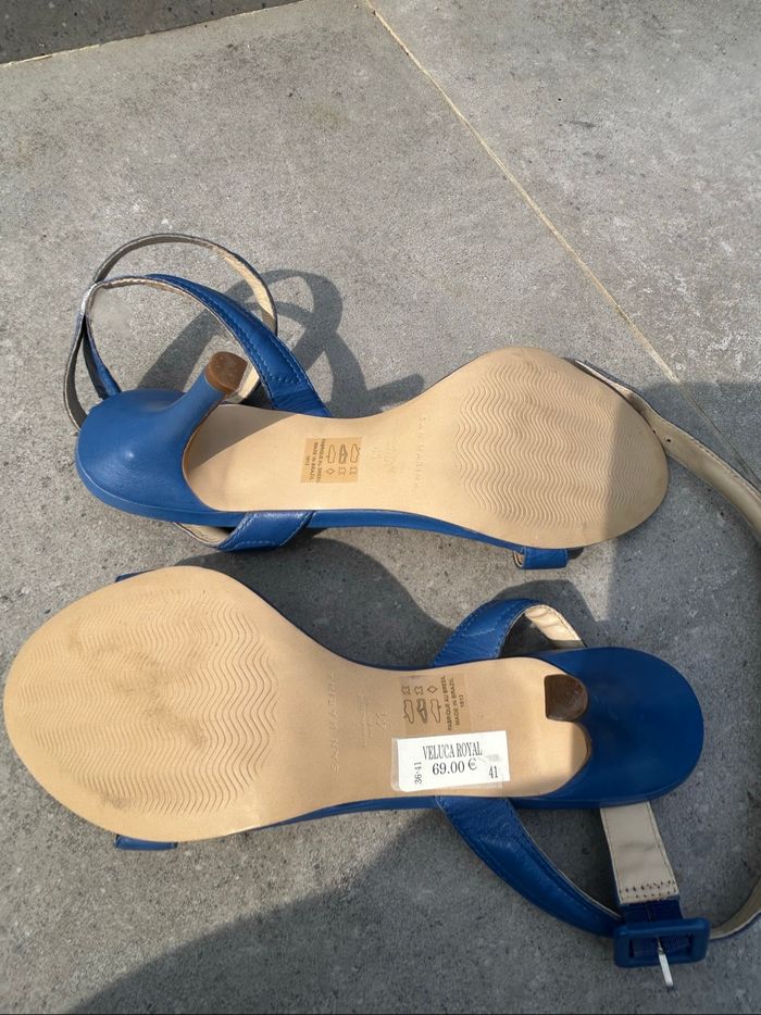 Sandales bleu électrique - photo numéro 5