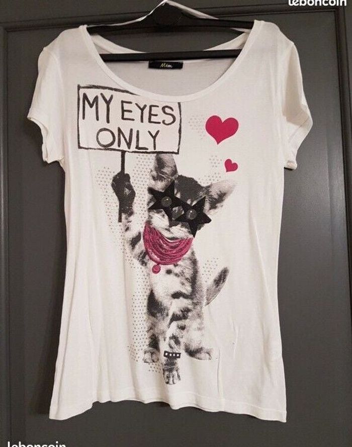 T-shirt manches courtes pour femme taille M