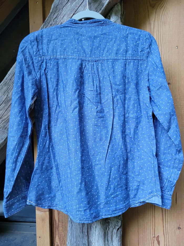 Jolie chemise style jeans à petites étoiles bleue ciel 🌟, 11/12 ans, Zara Girls - photo numéro 4