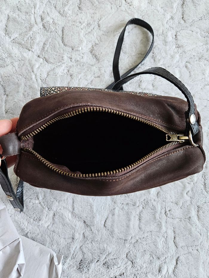 Sac bandoulière cuir créatrice Isa on the road - photo numéro 7