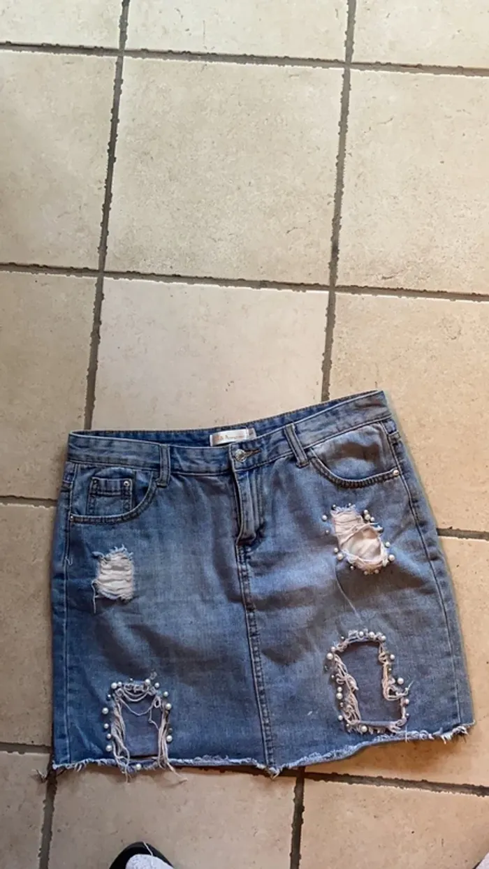 Jupe en jean taille L neuve