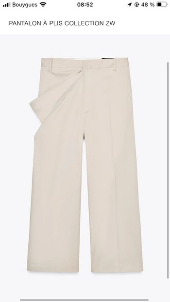 Pantalon à plis