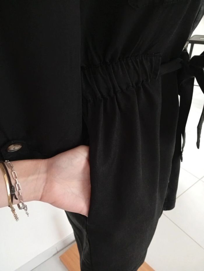 Zara - Robe "chemise" taille S | fluide - noire - photo numéro 6