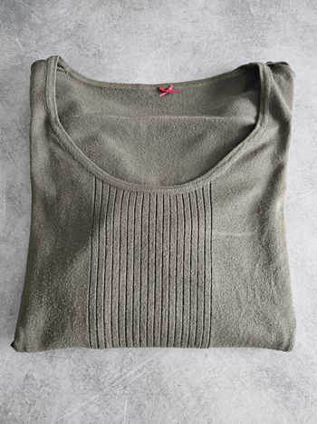Petit pull léger mi-saison femme - Taille 42 / 44 - Patrice Breal - Vert sapin