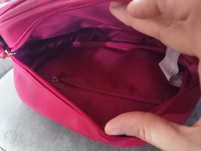 Sac bandoulière rose fuchsia - photo numéro 4