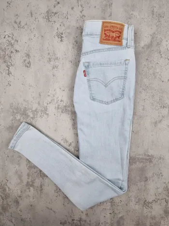 Jean Levi’s 710 Super Skinny bleu clair – Taille 25x30 US / 34 FR Femme (mesures en photos)