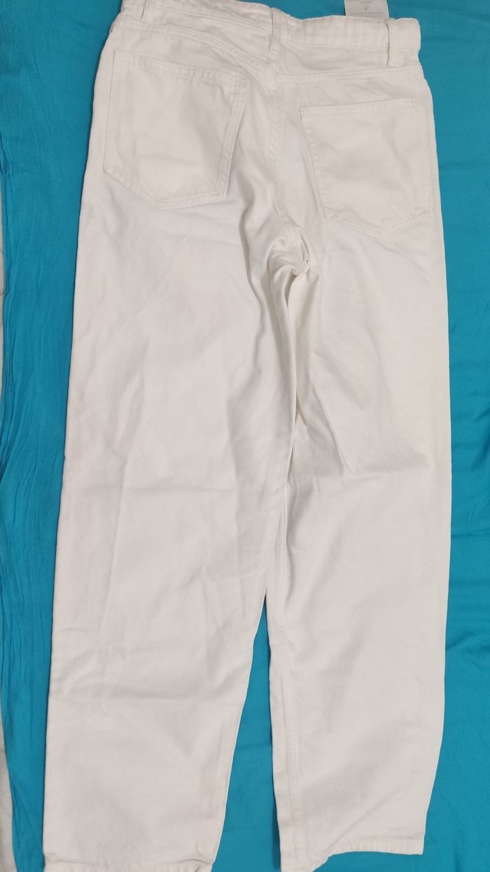 Jean blanc  taille 34.