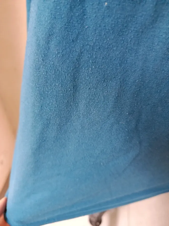 T-shirt manches longues bleu canard Taille M LH - photo numéro 4