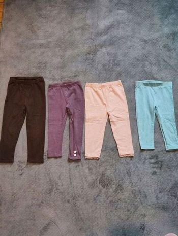 Lot de 4 leggings 23/24 mois